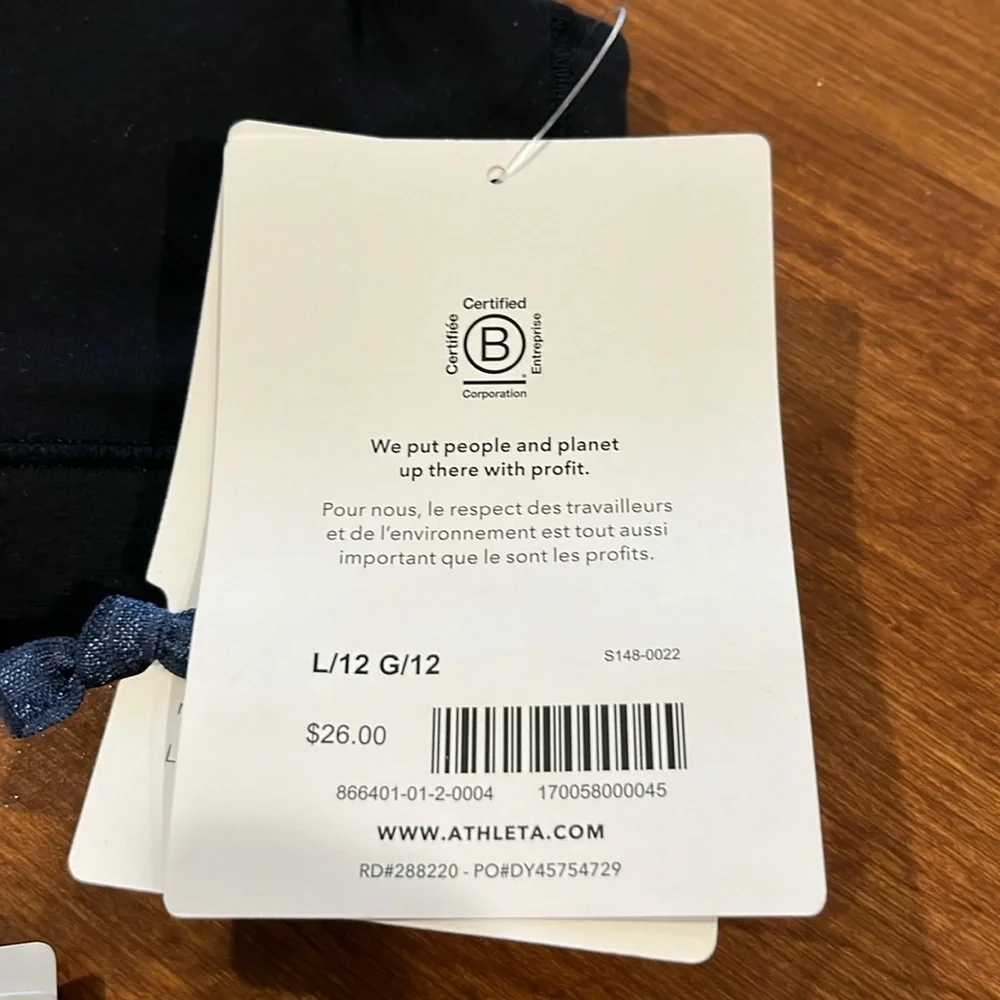 NWT Athleta Girl Bundle of two Upbeat Black Bras Size L/12